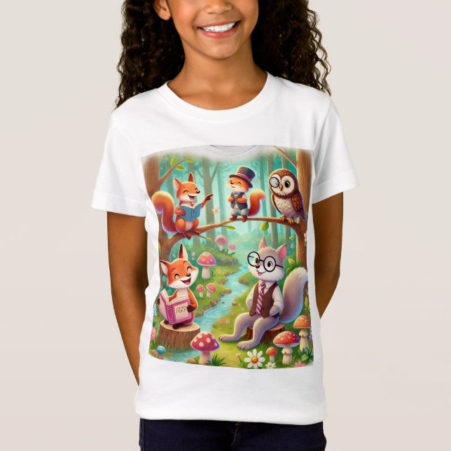 Whimsisches Walderlebnis T - Shirt (Vorderseite)