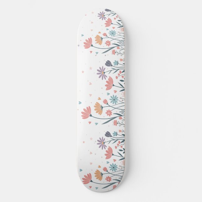 Whimsisches Wasserfarben-Skateboard Skateboard