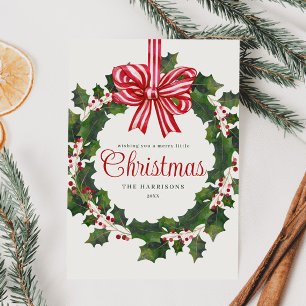 Whimsisches Wasserfarbenbad Feiertagskarte