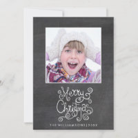 Whimsisches Weihnachtskhalkboard Kalligrafisches F