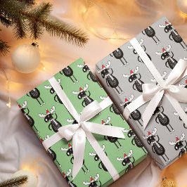 Whimsisches Weihnachtsmoose Geschenkpapier Set