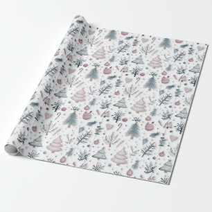 Whimsisches Winter Wonderland Muster Geschenkpapier