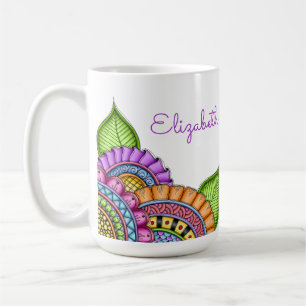 Whimsisfarben Moderne Wasserfarbe Kaffeetasse
