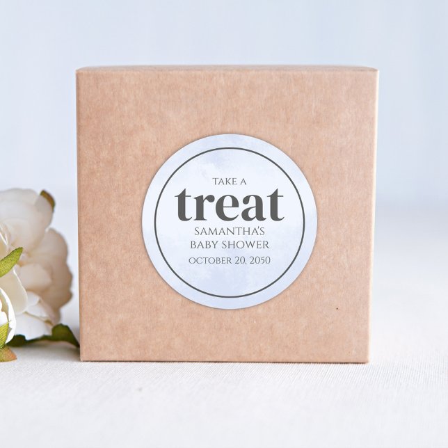 Whimsisical Light Blue Water Summer Pool Party Lec Runder Aufkleber (Von Creator hochgeladen)