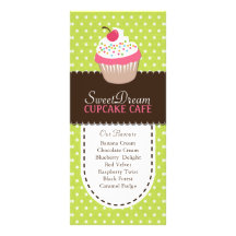 Whimsisischer und lustiger Cupcake Rack Card