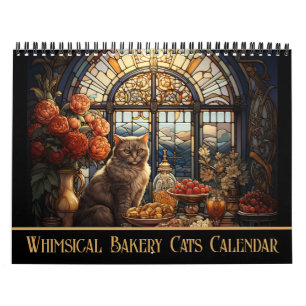 Whimsisisches, gemütliches Bäckereikartentuch aus Kalender