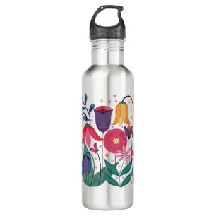 Whimsistische Blume Edelstahlflasche