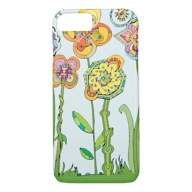 Whimsistische Blume - Fall Case-Mate iPhone Hülle (Rückseite)