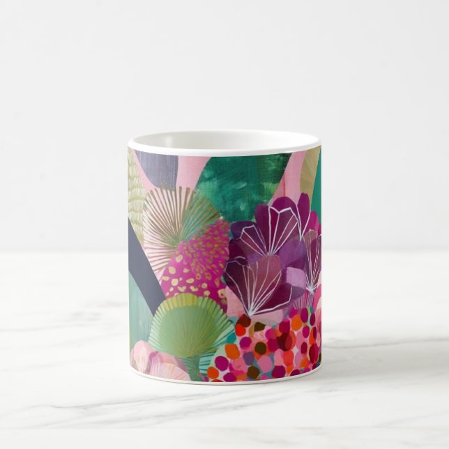 Whimsistische Blume Kaffeetasse (Mittel)