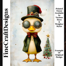 Whimsistische Fantasy Duckling L9 Decoupage Seidenpapier