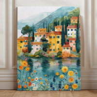 Whimsistische Italienische Seeblick