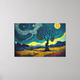Whimsistische Landschaft Leinwanddruck