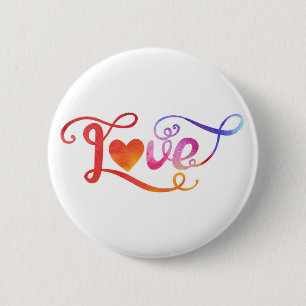 Whimsistische Liebe Button