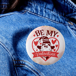 Whimsistische Liebe: Seien Sie mein Valentinschalt Button
