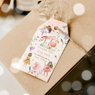 Whimsistische Prinzessin Fairy Birthday Party Guns Geschenkanhänger