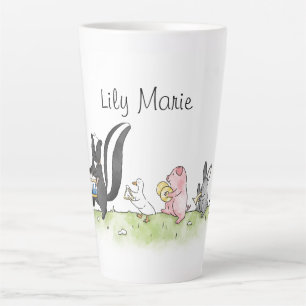 Whimsistische Tiere Marching Band Personalisiert Milchtasse