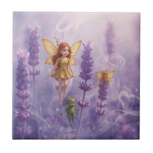 Whimsy Among the Purple Blooms Fliese