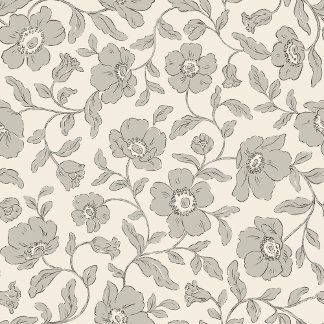 Whimsy Anemones Soft Gray Wrapping Paper Geschenkpapier