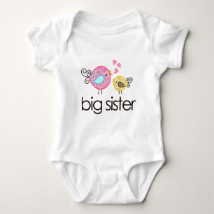 Whimsy Birds Big Sister T - Shirt Ankündigung