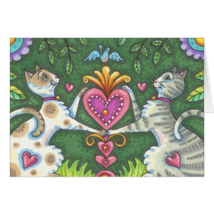 WHIMSY CATS VALENTINE'S DAY CARD PASSEN