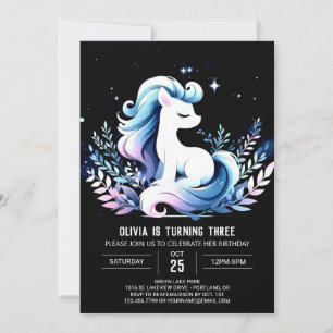 Whimsy Custom Horse Geburtstag Einladung