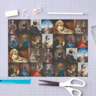 Whimsy Dogs Porträt-Kollektion Decoupage Seidenpapier