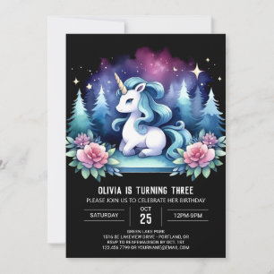 Whimsy Elegante Horse Birthday Einladung