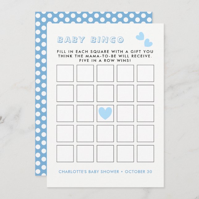 Whimsy Fairy-tale Garden Baby Shower Bingo Game Einladung (Vorne/Hinten)