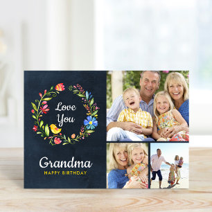 Whimsy Garden Wreath Geburtstagskarte Karte