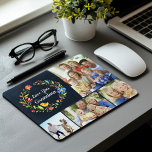 Whimsy Garden Wreath Mother's Day Foto Geschenk Mousepad<br><div class="desc">Erschwingliches, individuelles Muttertagsgeschenk personalisiert mit Ihren Fotos und Texten. Dieses fröhliche, farbenfrohe Design zeichnet sich durch einen floralen Kranz mit Liebe You text aus. Fügen Sie 4 Fotos hinzu und personalisieren Sie den Gruß für Großmutter, Mutter oder eine besondere Mutter Figur. Verwenden Sie die Designtools, um die Schriftart und Farben...</div>