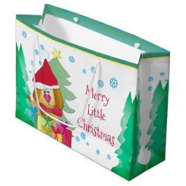 Whimsy Holiday Puppy Dog Festive Große Geschenktüte