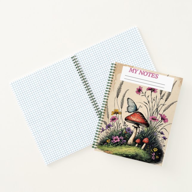 Whimsy in the Wild" Notizbuch (Innenseite)