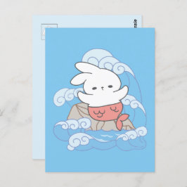 Whimsy Mer-Bunny Adventure Postkarte