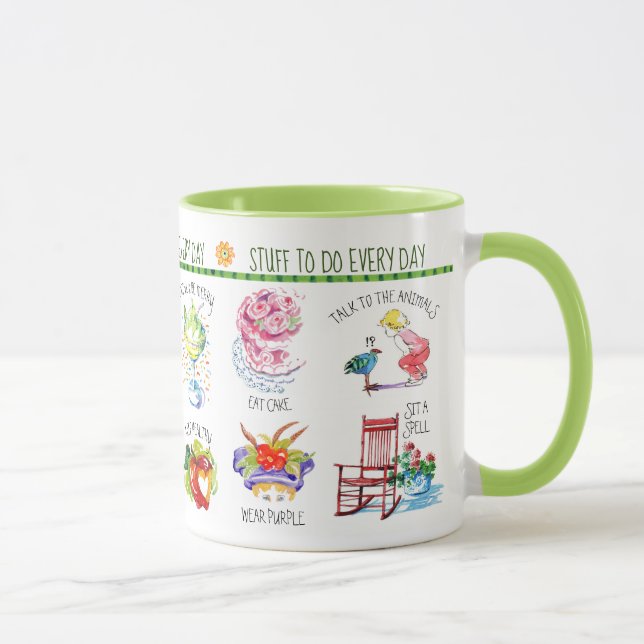 Whimsy Niedlich Stuff to Do Combo Tasse 11oz (Rechts)