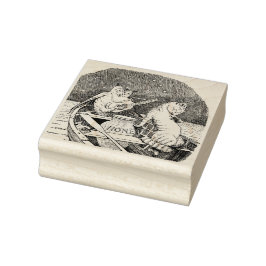 Whimsy Owl und Pussycat Serenade in Boote Gummistempel