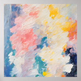 Whimsy Pastel Hues Dream Pattern Poster