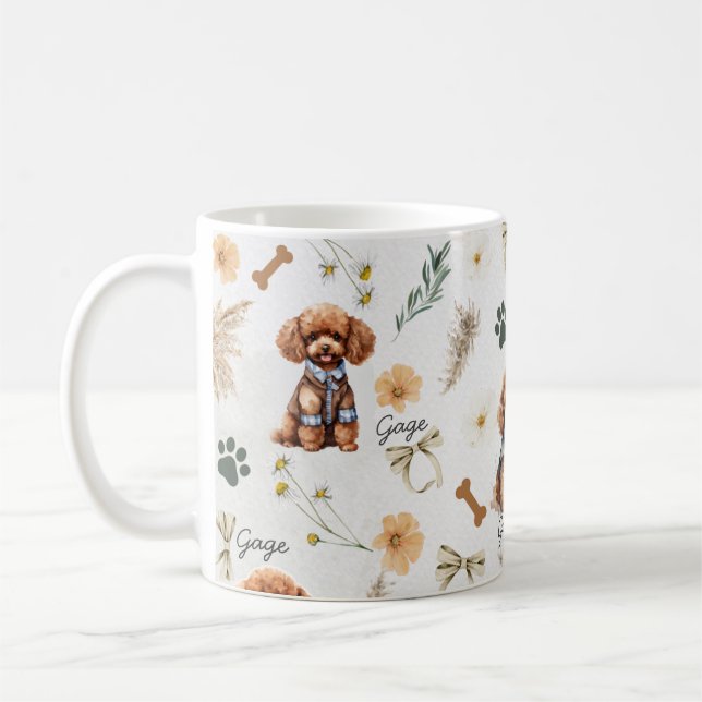 Whimsy Poodle Pizzazz Kaffeetasse (Links)