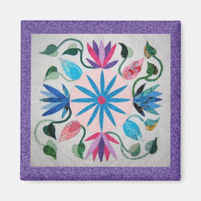 Whimsy Quilt Magnet (Vorne)
