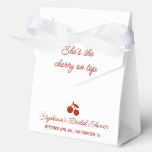 Whimsy Red She is the Cherry on Top Brautparty F Geschenkschachtel