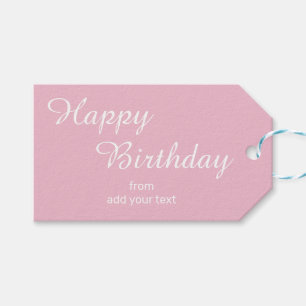Whimsy-Rose - Rosa Geburtstagsgeschenke Geschenkanhänger
