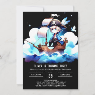 Whimsy Template Pirate Einladung