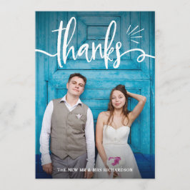 Whimsy und bezaubern Sie |, welches die zwei Dankeskarte