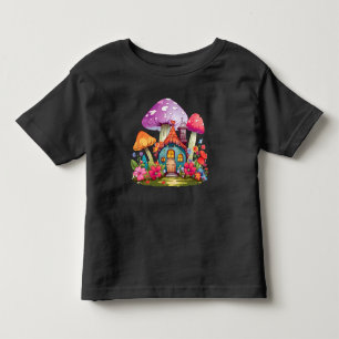 Whimsy Wonderland Mushroom House Baby Bodysuit Kleinkind T-shirt