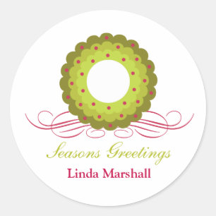 Whimsy Wreath mit Berries Holiday Sticker