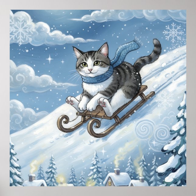 WhimsyCatSled Poster (Vorne)