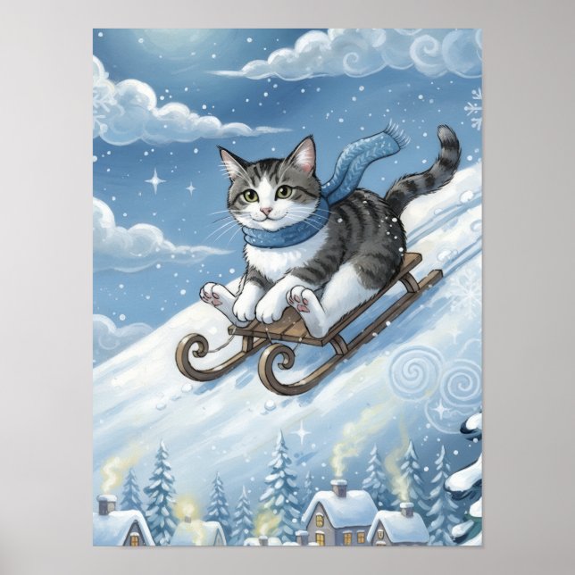 WhimsyCatSled Poster (Vorne)