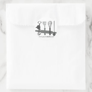 Whip It Hard Bakery Ei Beater Baker Koch Runder Aufkleber