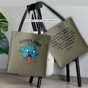 WHIPLASH Tote Bag von Poet Adiela Akoo