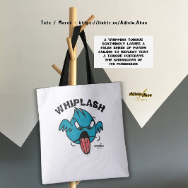 WHIPLASH Tote Bag von Poet Adiela Akoo - weiß