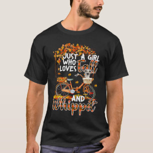Whippet and Fall Funny Dog Eigentümer Fahrrad Than T-Shirt